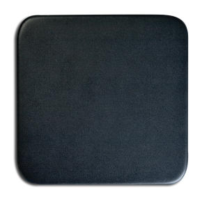 A1053 Black Leather Square Coaster