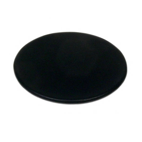 Black Leather Round Coaster