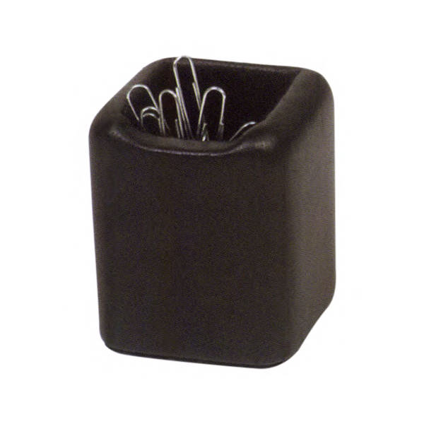 A1089 Black Leather Paperclip Holder
