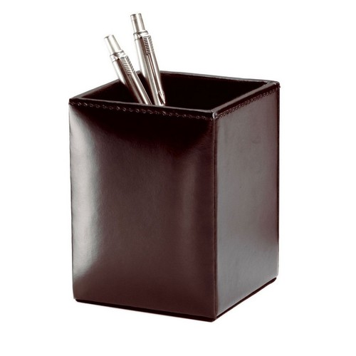 A3610 Dark Brown Bonded Leather Pencil Cup