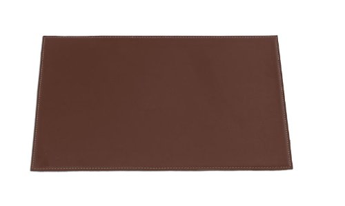 H3347 17 In. X 12 In. Rectangular Brown Leatherette Placemat