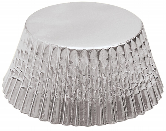 4950 48 Count Silver Mini Baking Cups