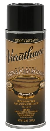 Rustoleum 243864 12 Oz Golden Oak One Step Oil Based Stain & Polyurethane Spray - Pack Of 6