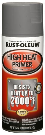 Rustoleum 249340 12 Oz Gray High Heat Primer Spray Paint - Pack Of 6
