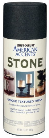 Rustoleum 7991-830 12 Oz Black Granite Stone Spray Paint - Pack Of 6