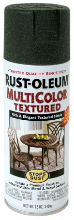 Rustoleum 223526 12 Oz Deep Forest Green Multicolor Textured Stops Rust Spray P - Pack Of 6