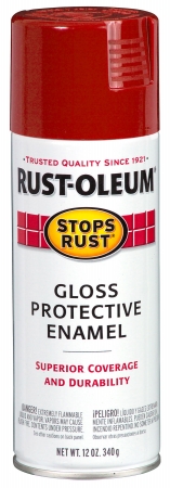 Rustoleum 248568 12 Oz Cherry Gloss Stops Rust Protective Enamel Spray Paint - Pack Of 6