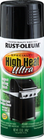 Rustoleum 241169 12 Oz Black High Heat Ultra Spray Paint - Pack Of 6