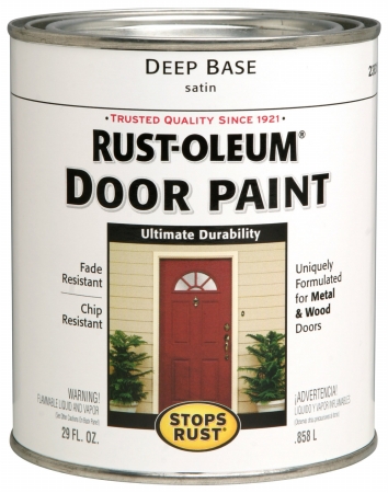 Rustoleum 238318 1 Quart Deep Base Stops Rust Door Paint