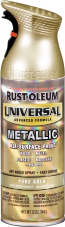 Rustoleum 245221 12 Oz Pure Gold Universal Spray Paint - Pack Of 6