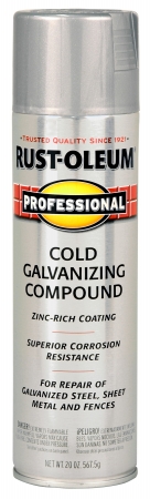 Rustoleum 7584-838 20 Oz Gray Cold Galvanizing Compound Spray Paint - Pack Of 6