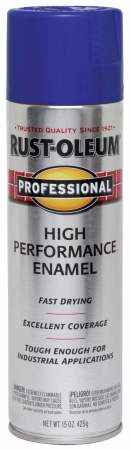 Rustoleum 7527-838 15 Oz Royal Blue Professional High Performance Enamel Spray - Pack Of 6