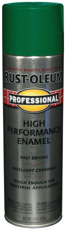 Rustoleum 7538-838 15 Oz Dark Green Professional High Performance Enamel Spray - Pack Of 6