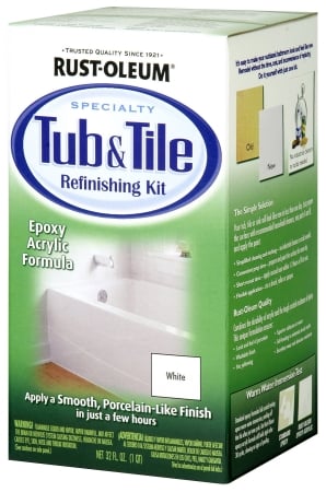 Rustoleum 7860-519 White Tub & Tile Refinishing Kit