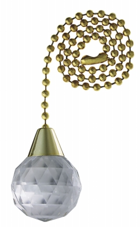 Light Fixture Pull Chain With Acrylic Ball Knob