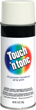 Rustoleum 55274 830 Gloss White Touch N Tone Spray Paint - Pack Of 6
