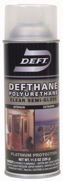 . 023-13 11.5 Oz Clear Semi Gloss Defthane Polyurethane Aerosol Spray - Pack Of 6