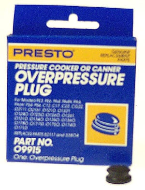 National Presto 09915 Pressure Cooker & Canner Over Pressure Plug