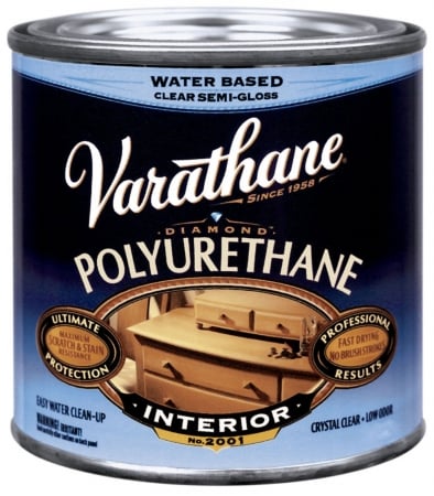 Rustoleum 200161h .5 Pint Semi-gloss Interior Water-based Diamond Polyurethane