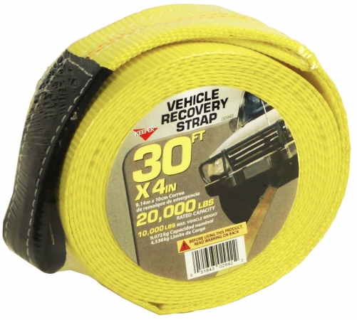 02942 4 In. X 30 Ft. Vehicle Recovery Strap