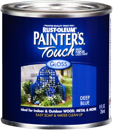 Rustoleum 224428t 1 Quart Deep Blue Painters Touch Gloss Multi Purpose Latex Pa