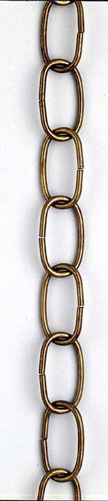 3 Ft. Brass Decorative Oval Chain