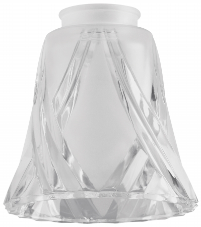 2.25 In. Frosted & Clear Cross Lamp Shade - Pack Of 6