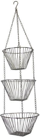 Hanging Baskets - Chrome
