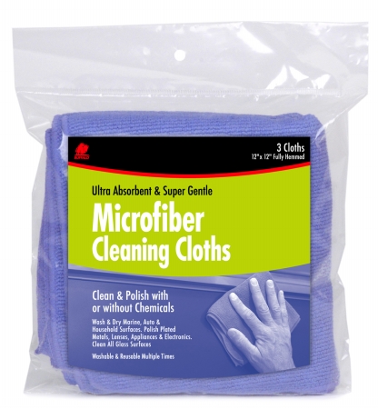 64000 3 Count Microfiber Cleaning Cloths