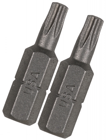 2 Count 1 In. Tx40 Extra Hard Torx Insert Power Bits