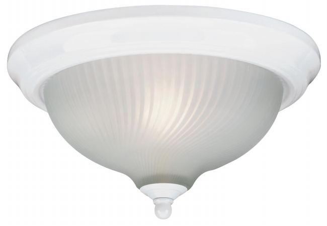 6430000 2 Light White Flush Mount Ceiling Fixture With Fro