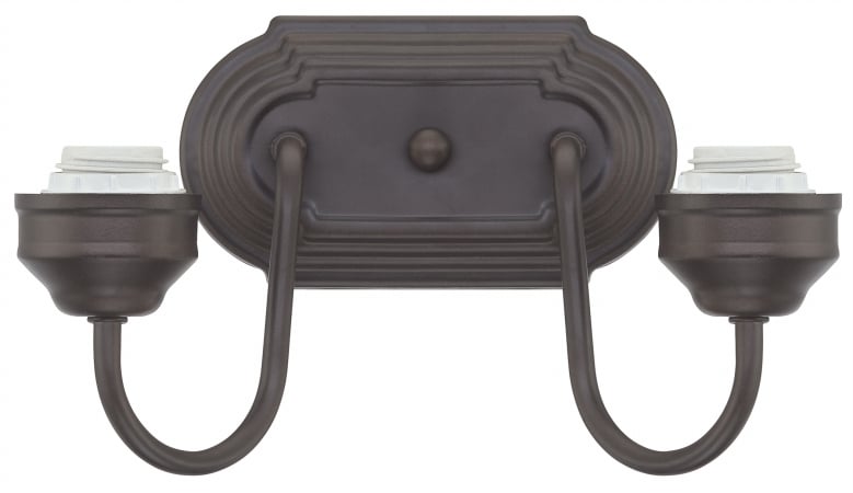 Two-light Oil Rubbed Bronze Interior Wall Fixture