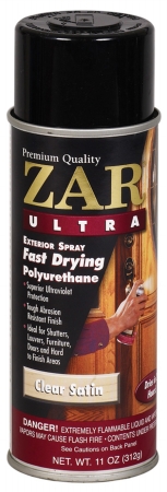 34107 11 Oz Clear Satin Ultra Exterior Polyurethane Spray - Pack Of 6