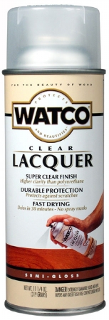 Rustoleum 63181 11.25 Oz Clear Lacquer Semi Gloss Wood Finish Spray - Pack Of 6