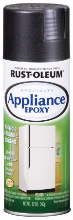 Rustoleum 7886 830 Gloss Black Appliance Epoxy Enamels Spray Paint - Pack Of 6