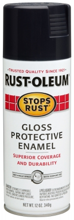 Rustoleum 7779 830 Black Gloss Protective Enamel - Pack Of 6