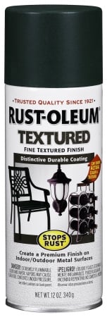 Rustoleum 7222-830 12 Oz Forest Green Stops Rust Textured Enamel Spray Paint - Pack Of 6