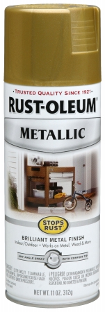 Rustoleum 7275 830 11 Oz Metallic Burnished Brass Spray Paint - Pack Of 6