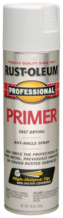 Rustoleum 7582-838 Gray Primer High Performance Professional Spray Paint Enamel - Pack Of 6