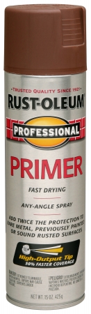 Rustoleum 7569-838 Red Primer High Performance Professional Spray Paint Enamel - Pack Of 6