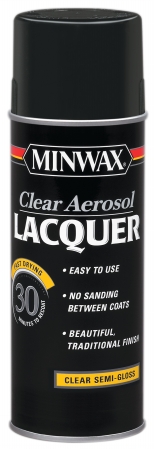 15205 12.25 Oz Clear Semi-gloss Brushing Lacquer Spray - Pack Of 6