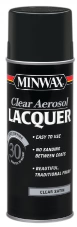 15210 12.25 Oz Clear Satin Brushing Lacquer Spray - Pack Of 6