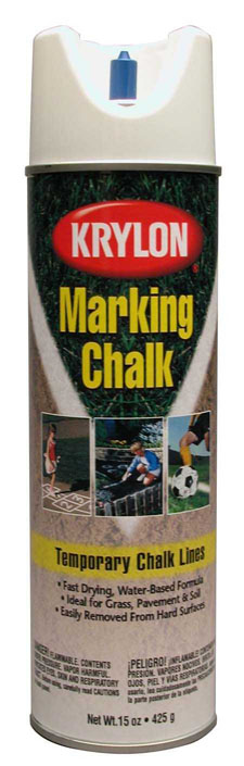 Division 5894 15 Oz White Marking Chalk Spray Paint - Pack Of 6
