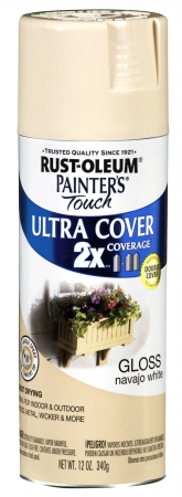 Rustoleum 249099 12 Oz White Gloss Painters Touch 2x Ultra Cover Spray - Pack Of 6