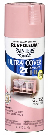 Rustoleum 249119 12 Oz Candy Pink Gloss Painters Touch 2x Ultra Cover Spray P - Pack Of 6