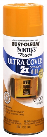 Rustoleum 249862 12 Oz Marigold Gloss Painters Touch 2x Ultra Cover Spray Pai - Pack Of 6