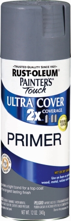 Rustoleum 249088 12 Oz Gray Primer Painters Touch 2x Ultra Cover Spray Paint