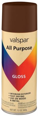 Brand 465-64009 Sp 12 Oz Brown Gloss All Purpose Spray Paint - Pack Of 6