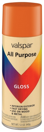 Brand 465-64005 Sp 12 Oz Orange Gloss All Purpose Spray Paint - Pack Of 6