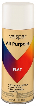 Brand 465-64003 Sp 12 Oz White Flat All Purpose Spray Paint - Pack Of 6